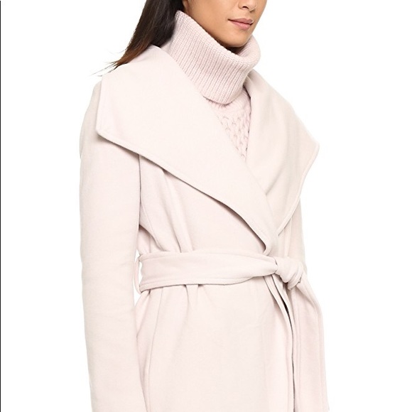 Club Monaco Blush Wrap Coat - Picture 2 of 7